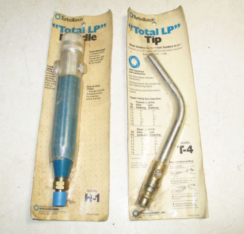 New Turbo Torch Total LP Gas Handle H-1 &amp; T-4 Tip