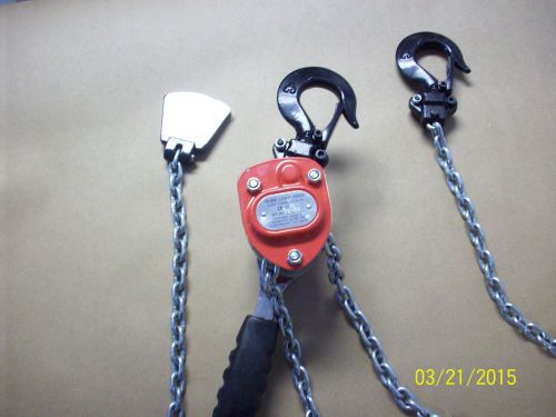 CHAIN HOIST Ratchet  550 LBS MAX LIFT 5FT MADE BY COFFING HOIST Co. TB602
