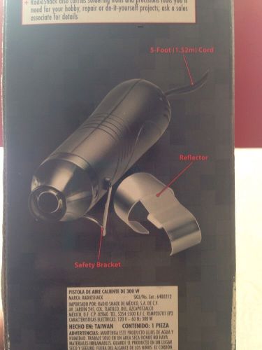 RadioShack 300W Heat Gun with Reflector #:14847614