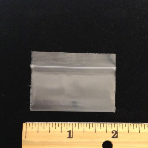 Reclosable 1x2 inch Clear Plastic Zippy Bags, Clear,100 count Side Zip FREE SHIP