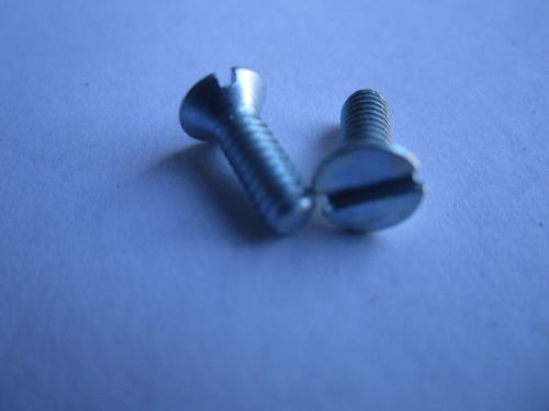 5-40 x 3/8&#034;  machine screws zinc coated steel flat head slotted (200) for sale