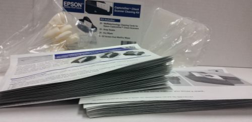 Epson Panini TellerScan Check Scanner Cleaning Cards Waffletechnology 40 + Pack