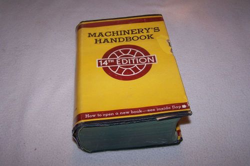 Machinery Handbook 14th Edition Machinist Tools Illustrated 1955 Manual