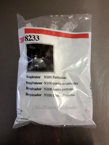 3M Non-Oil Disposable Cool Flow Foam FaceSeal N100 Particulate Respirator 8233