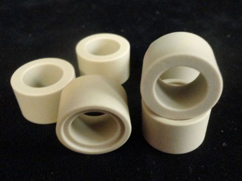 LOT OF SIX (6) HIGH PURITY CORDIERITE SEATED BUSHING SPACER INSULATOR No.: 109
