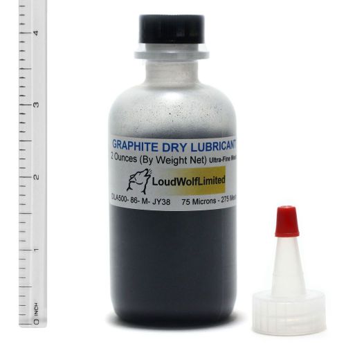 Graphite Dry Lubricant  Ultra-Fine  2 Oz + Dispenser Cap  SHIPS FAST from USA