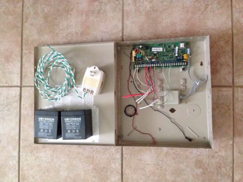Brinks bhs-4000a burglar alarm control panel w/ cabinet, battery &amp; wall transfor for sale