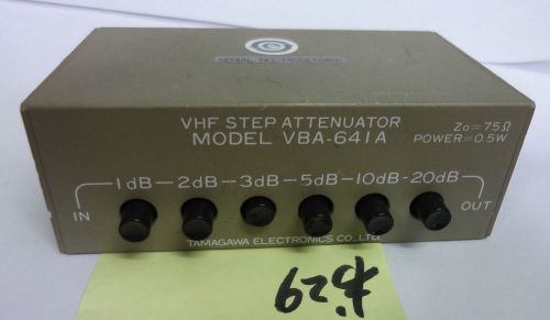VHF STEP ATTENUATOR MODEL VBA-641A 75 Ohm
