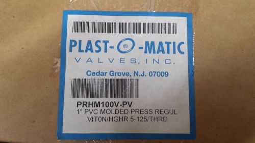 PLAST-O-MATIC PRHM100V-PV Pressure Regulator,1 In,5 to 125 psi new