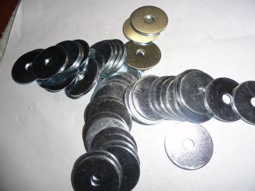 1/4&#034; x 1 1/4&#034; zinc plated fender washers for sale