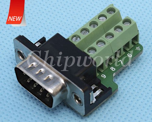 DB9-G9 DB9 Teeth Type Connector 9Pin Male Adapter Terminal Module RS232 board ww