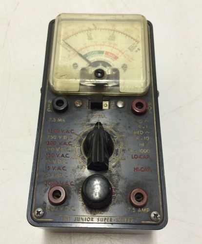 Vintage Superior Instruments Junior Super Meter Electric Tester Meter Capacitor