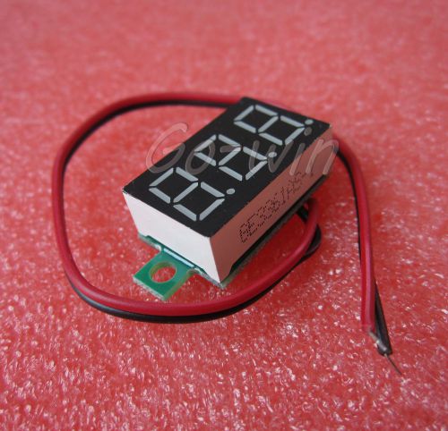 5PCS 2-wire 0.36`LED DC Digital Voltmeter Panel Meter 0-32V RED COLOR M14
