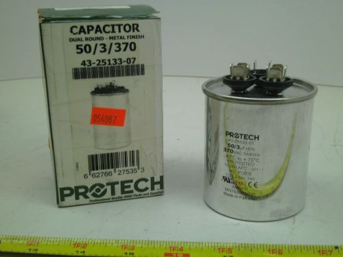 NEW! Protech Capacitor 50/3 uf 370vac 43-25133-07 WV FREE SHIPPING!