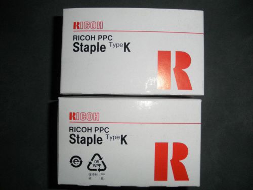 (2) Genuine Ricoh PPC Staple Type K 410801 530R-AM Cartridge