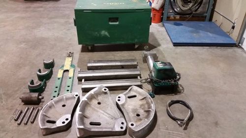 Greenlee 881 conduit bender in good condition w/ 980 power pump 2 1/2&#034; 3&#034; &amp; 4&#034; for sale
