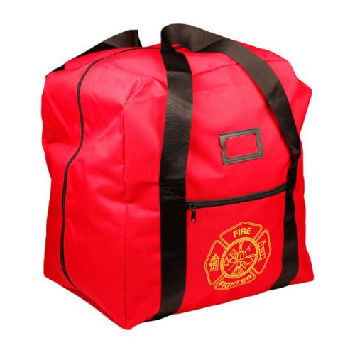 NEW Red Firefighter Step-in Turnout Fire Gear Bag with Maltese Cross