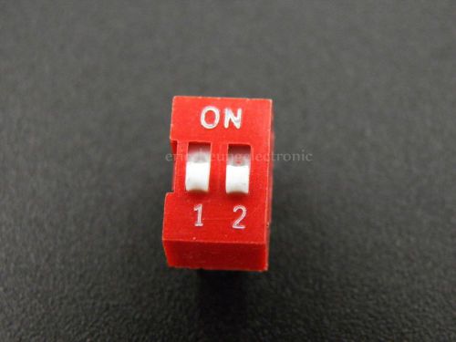10pcs 2 bit 4 pin 2.54mm Dial Switch Toggle Switch Code Switch Spacing New