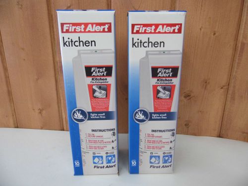 First Alert Kitchen Fire Extinguisher ~ 5-B:C ~ White ~ Quick Release ~ 2-Pack