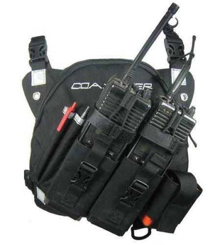 New coaxsher rp201 dr-1 commander, dual radio, chest harness - new !!! for sale