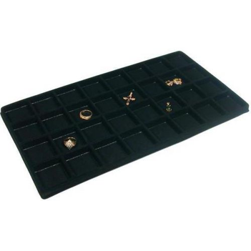 Black Flocked 32 Compartment Display Tray Insert