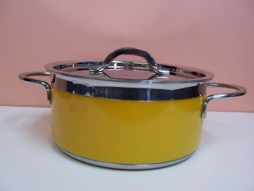 BON CHEF 3.3 QT. CLASSIC COUNTRY FRENCH STAINLESS RED POT w/COVER *NEW* 60301