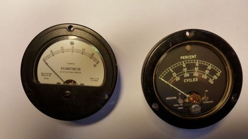 2 vintage meters WESTON &amp; IDEAL PRECISION