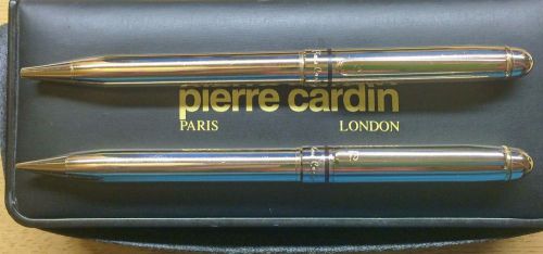 GOLD PLATED PIERRE CARDIN PEN &amp; PENCIL SET ESTATE SALE