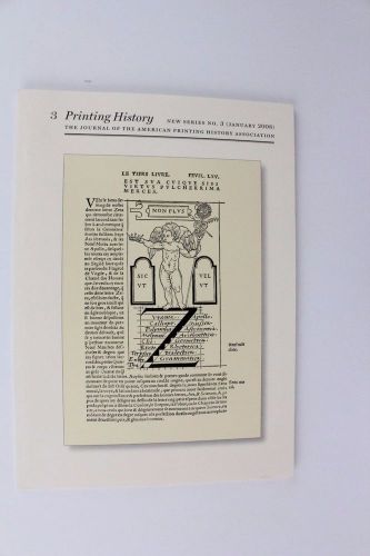 Printing History, Journal of the American Printing History Association No. 3
