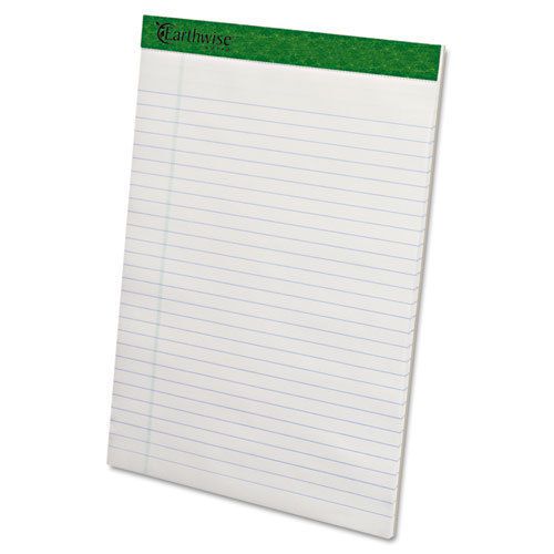 Earthwise ampad recycled writing pad, 8 1/2 x 11 3/4, white, dozen for sale