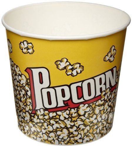 Solo foodservice solo vp85-00061 single-sided poly paper popcorn tub, 85 oz. for sale