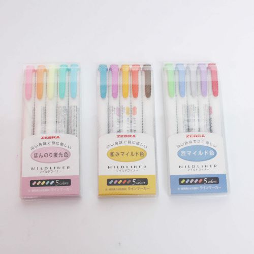 Zebra Mildliner Double-Sided  Highlighter Pens Marker 15 Color Full Set