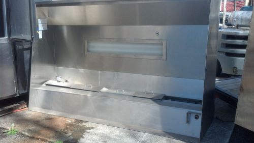 8ft Gaylord Self-Cleaning hood with NEW Exhaust/Return Fan and Fire Suppression