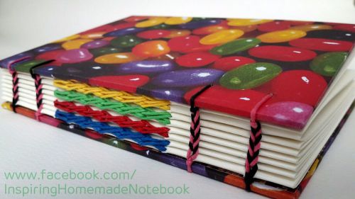 Handmade Notebook Handbook Diary Journal Bindery Candies Craft Gift