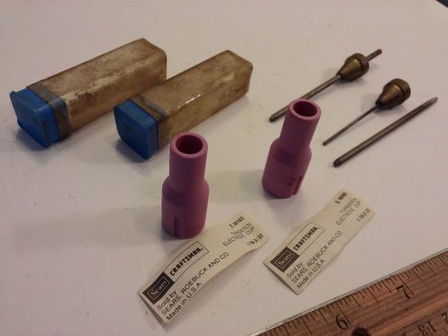 Craftsman Sears Tungsten electrode cups TIG WELDING CERAMIC collets 9 20163