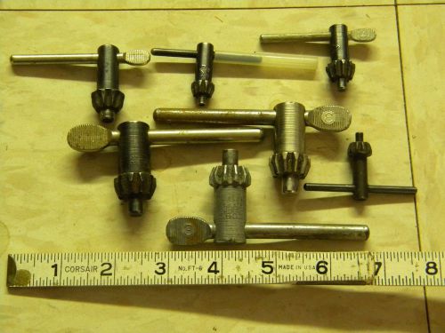 [7] ASSORTED CHUCK KEYS LARGE AND SMALL