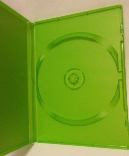 1 - DVD Case- 14mm Standard Empty Green DVD / Movie / Game / Case -Free Shipping