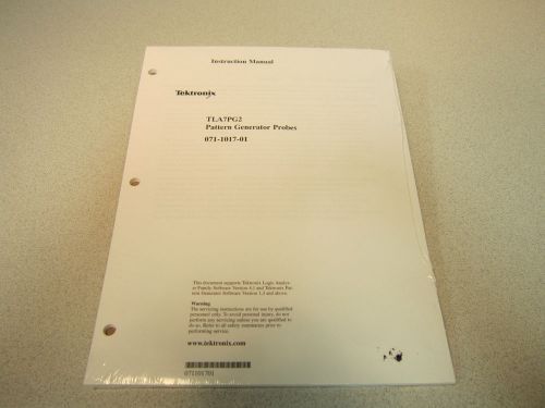 Tektronix TLA7PG2 Pattern Generator Probes Instruction Manual Appears Unused