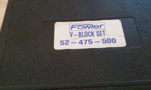 FOWLER &#039;&#039;V&#039;&#039;Block Set - Model: 52-475-500