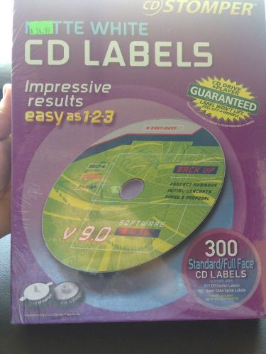 cd stomper matte white cd labels