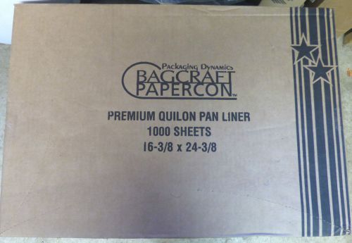 Bagcraft Papercon PREMIUM QUILON PAN LINERs 1000 Sheets 030001 paper baking 25Q1