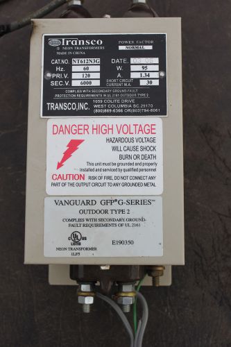 Neon Sign Transformer by Transco NT612N3G~Vanguard GFP G-Series Outdoor Type 2