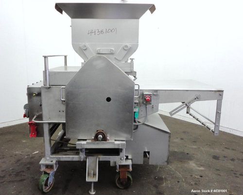 Used- bridge machine patty former, model 240, 304 stainless steel. approximately for sale