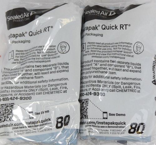Sealed air instapak quick rt #80 foam packaging 22&#034; x 27&#034; lot 2 bags instapack for sale