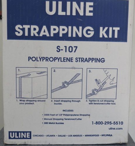 Uline strapping kit s-107 polypropylene strapping kit for sale