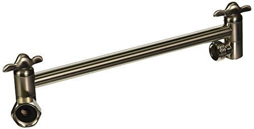 Kingston Brass K153A8 Plumbing Parts 10-Inch Hi-Lo Adjustable Shower Arm, Satin