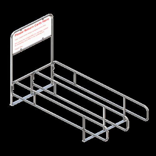 National Cart Co CC-721-14-ST 14&#039; Single-Entry Cart Corral