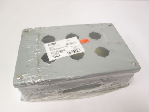 New Hoffman E6PB Steel Pushbutton Electrical Enclosure 9.5&#034; x 6.25&#034; x 3&#034; Depth