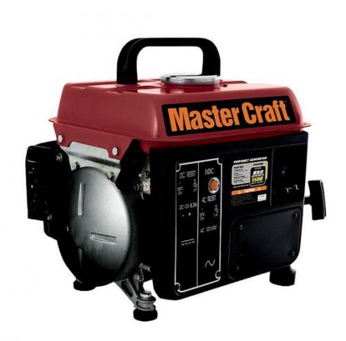 Master Craft Portable 1100W 1100 Peak / 850 Gas Generator Running Watts 2 Stroke