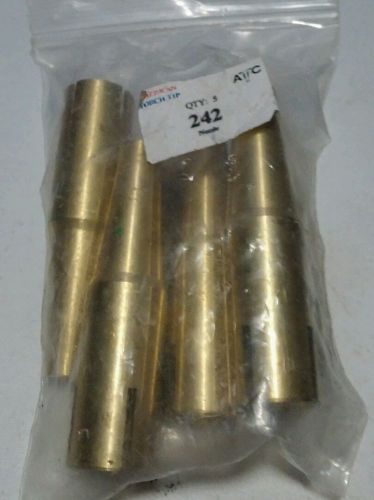 242  BERNARD OLD STYLE Tapered Brass Nozzle   5pcs
